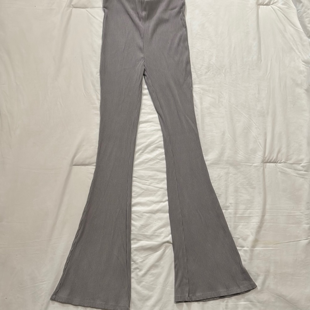 Gray Flared Women's Pants